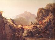 Thomas Cole scene from Last of the Mohicans (nn03) oil on canvas